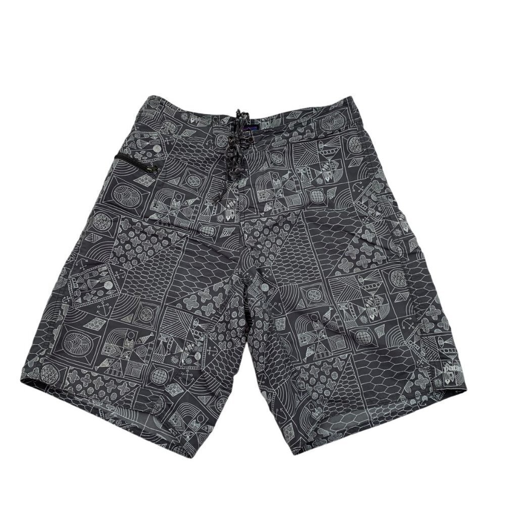 Patagonia Abstract/Artsy All Over Print Board Shorts Men's Size 30